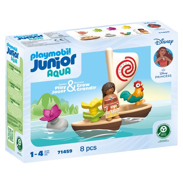 Playmobil Junior &amp; Disney - Moana's Sail Boat Playset - 8 Piece