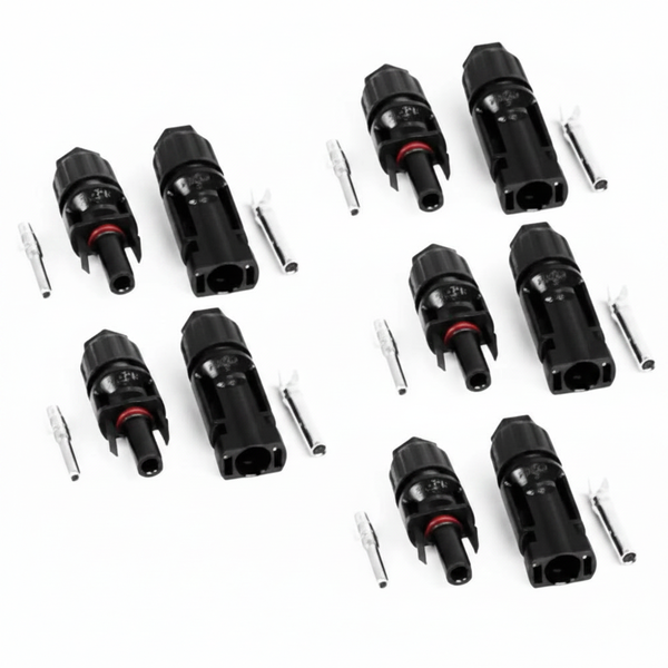 Solarix MC4 Solar Connectors 5 Sets for 4mm &amp; 6mm Cables, 30A