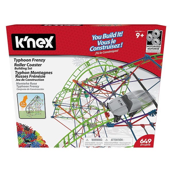 Knex - Typhoon Frenzy Roller Coaster Building Set - 649 Pieces