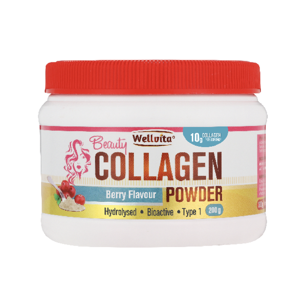 Wellvita Collagen Powder Berry 200g