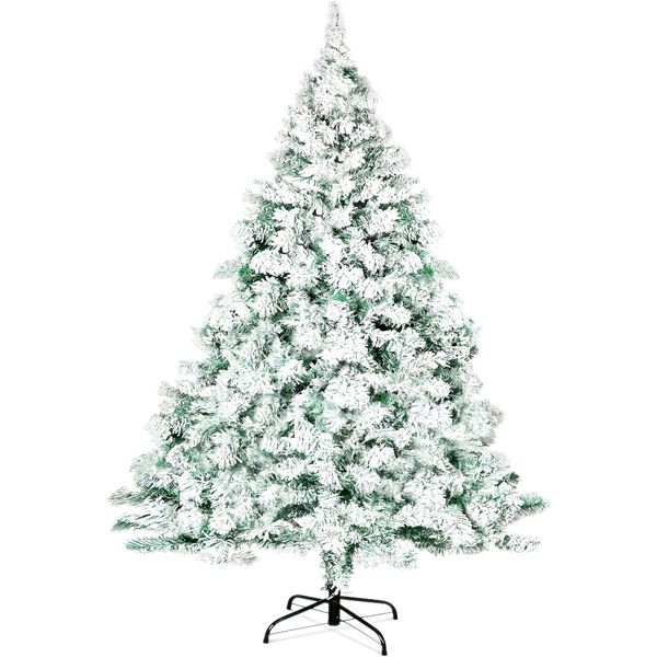 Premium Snow Flocked Artificial Holiday Christmas Tree - 1.8m
