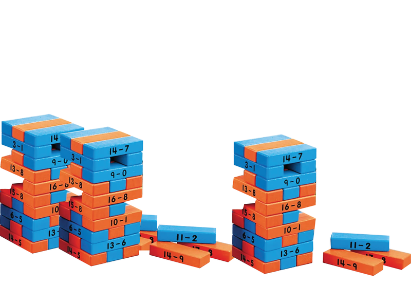 Subtraction tower of math game