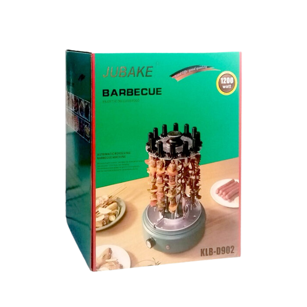 Jubake KLB-0902 Electric Portable Smokeless Home BBQ Grill Meat Skewer