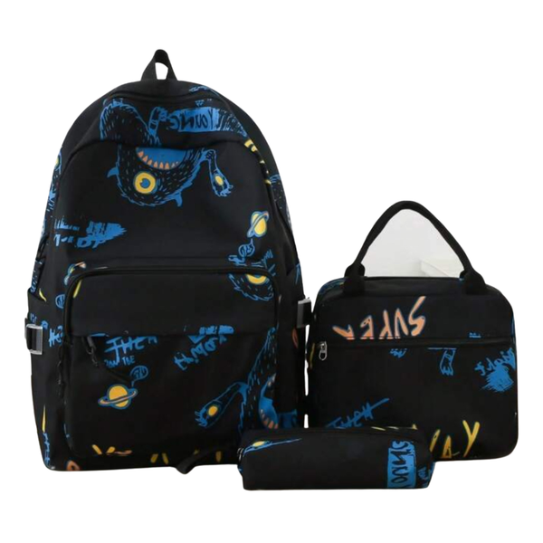 Durable 3-Piece School Bag Set For Kids