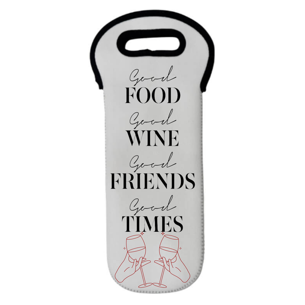 Good Food Good Wine Single Wine Bag