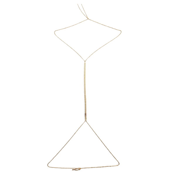 Boho Summer Gold Body Chain - Festival Dress Up