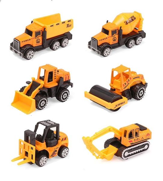 1:64 Umlozi Die Cast Metal Cars 6 Pack-Individually Boxed-Construction