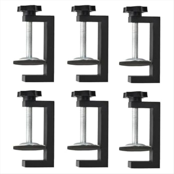 6 Pcs G Clamps for Woodworking Universal C-Clamp Small Compatible with None