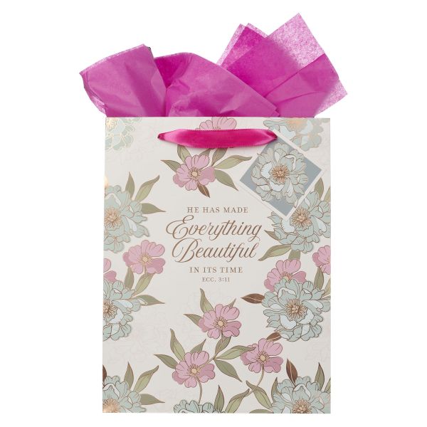 Portrait Gift Bag with Gift Tag - He Has Made Everything Beautiful