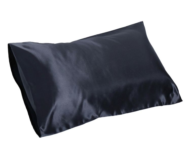 Satin Works Black Satin Pillow Case – Standard
