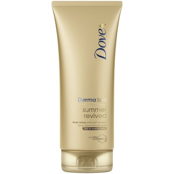 Dove DermaSpa Fair to Medium Self Tanning Lotion 200ml (Parallel import)