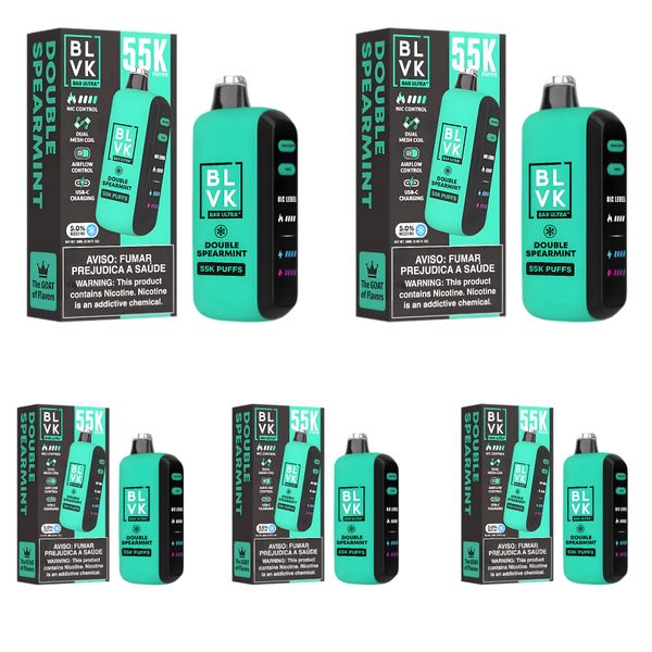 BLVK Ultra 55k Disposable Vape - Double Spearmint (Pack of 5)