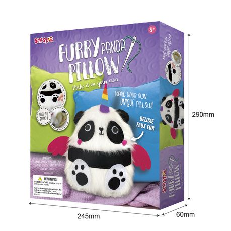 Sew Star Furry Panda Pillow DIY kit Daily Sale Shop