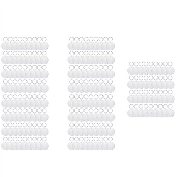 36 Pcs Sublimation Blank Keychains Kits With Heat Transfer Keychain