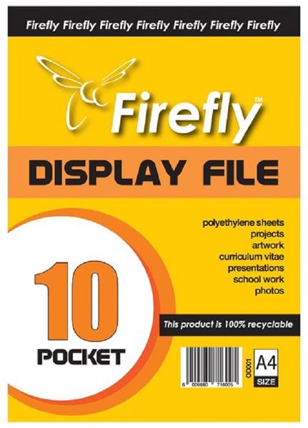 Firefly Pocket File 10 Page A4 (Display Book)