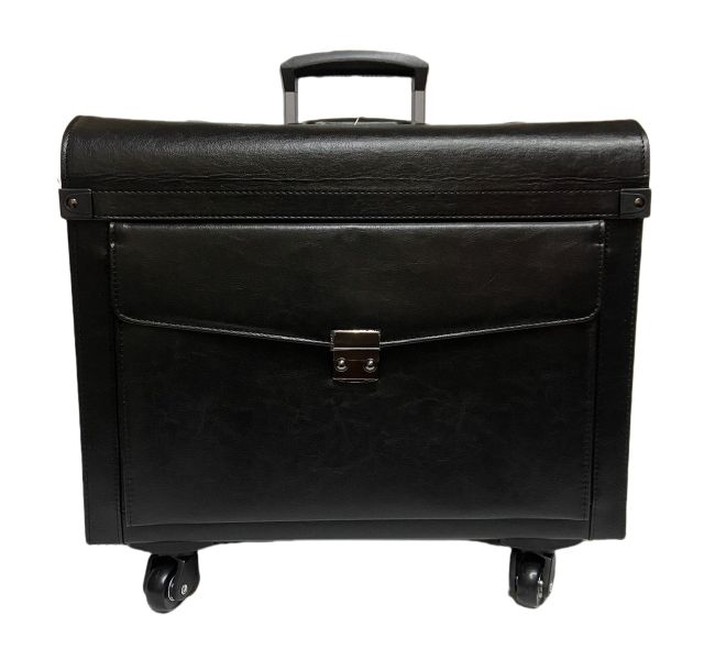 Laptop Pilot Case with 4 Wheels -Black