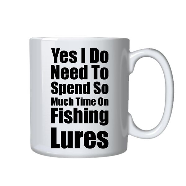 Fishing Lures Mug - Best Fisherman Funny Novelty Gift Idea for