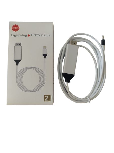 HDTV Cable To Lightning - 1080P HD Display Adapter 2M Cable Compatible with iPhones and iPads