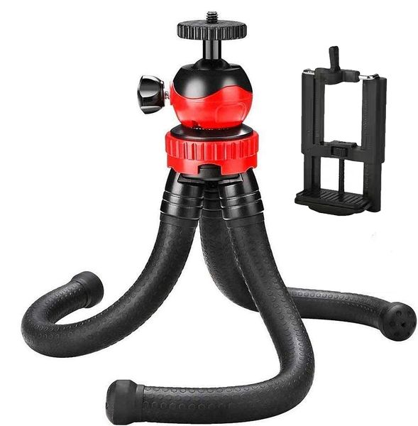Octopus Tripod with Phone Holder for Phone and Camera-12 inch/ 30.5cm