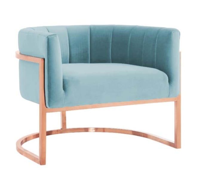 Sabella Sofa Chair Rosegold