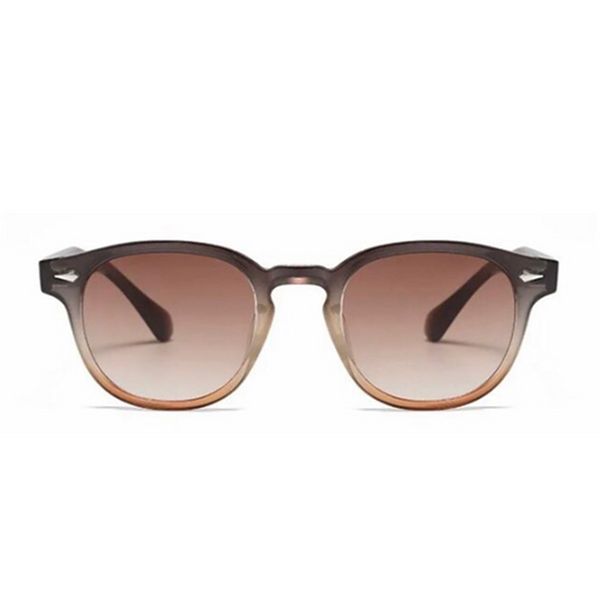 Maple Cola - Black &amp; Tan Stylish Oval Frame w' Crystal Clear Gradient Lens