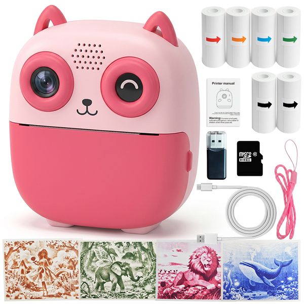 AI Art Generation Kids Camera Instant Print Camera Creative Educational Toy