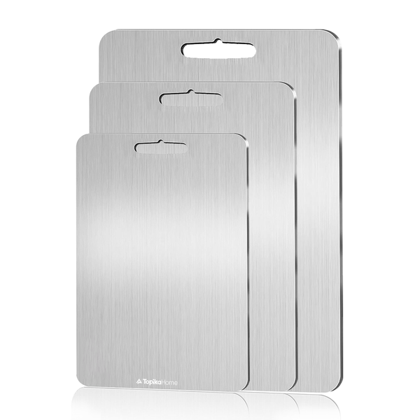 Topika 100% Titanium Cutting Board Set of 3,Food-Grade Chopping Board