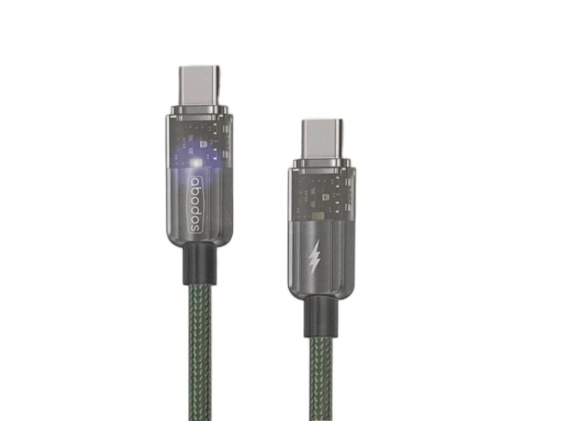 ABODOS 120W Type-C to Type-C E-Marker Data Cable AS-DS382 1.2m