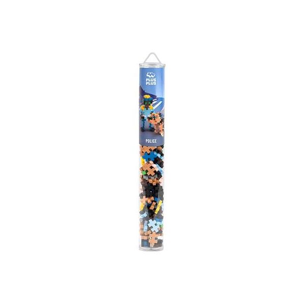 Plus Plus Police 100 Piece Tube