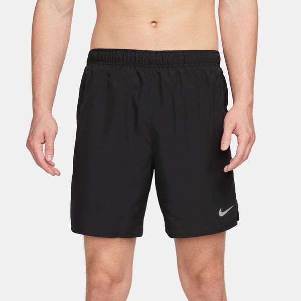 Nike Men's Challenger Dri-FIT 7" Brief-Lined Running Shorts - Black/Silver