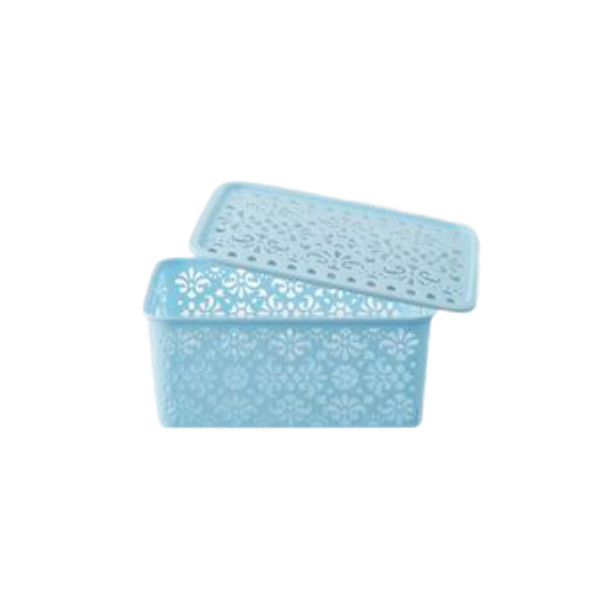 SD- Lace Basket With Lid x1