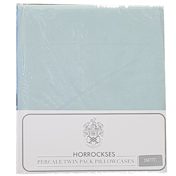 Horrockses Polycotton Pillow Cases - Twin Pack