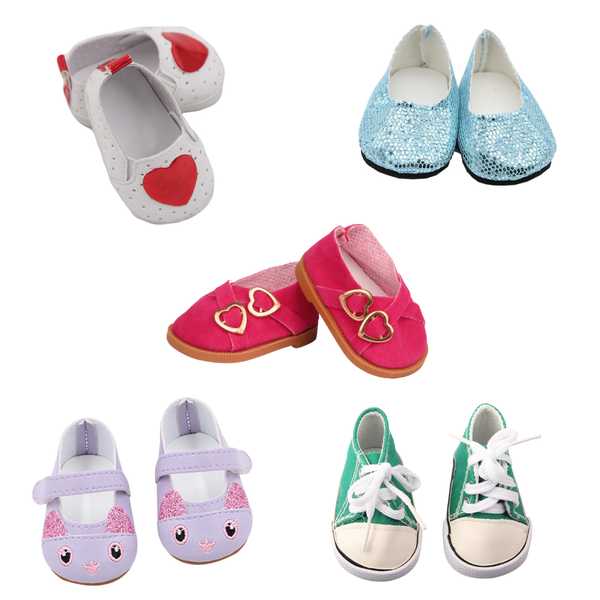 18"/46cm Soft Body Doll Shoe Pack #3