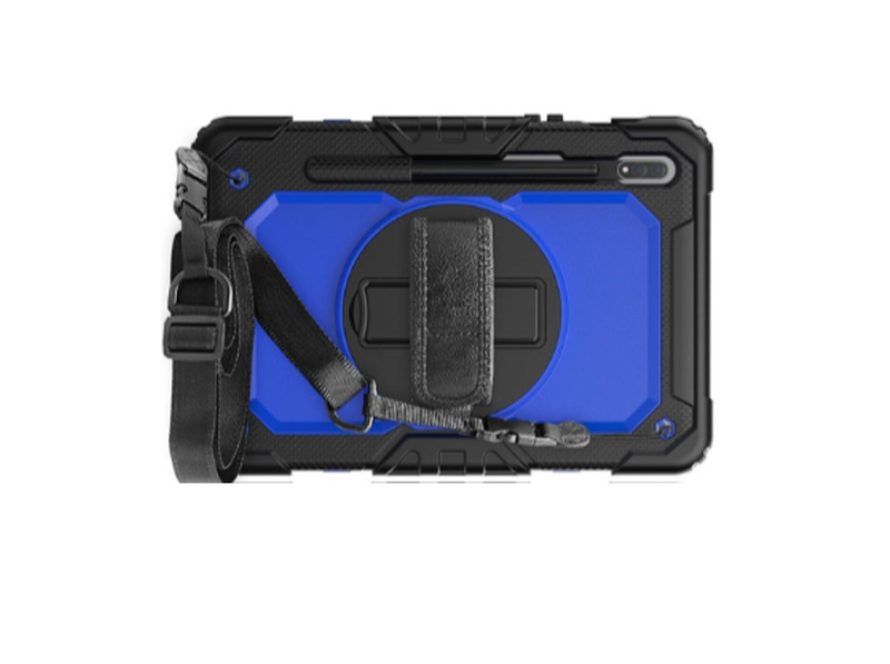Rugged Hybrid Case with Shoulder Strap Compatible with Galaxy Tab S8 11