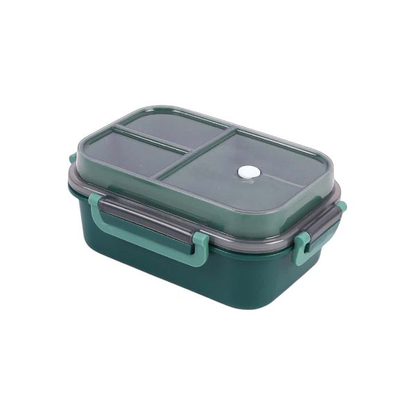 Double-Layer Compartment Lunch Box With Cutlery Set