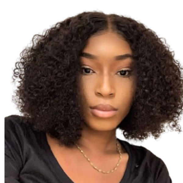 Brazilian Curly Hair Wig With Lace Closure.