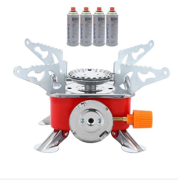 Portable Camping Stove with Piezo Ignition &amp; Safety Lock SL0012