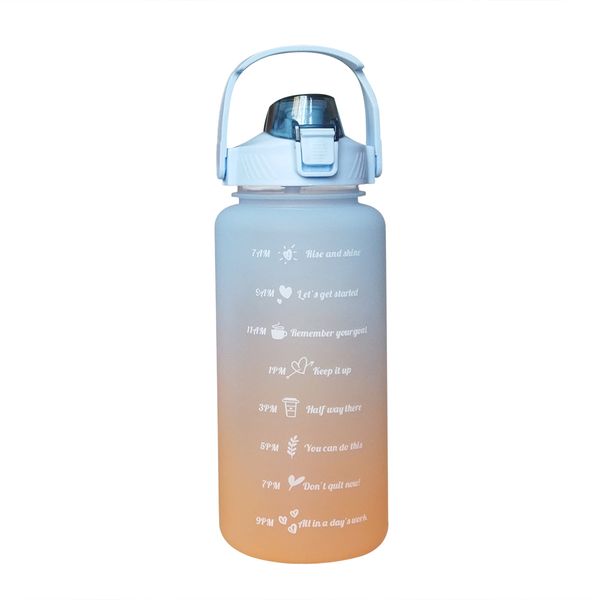 2L BPA Free Outdoor Sports Water Bottle with Time Marker
