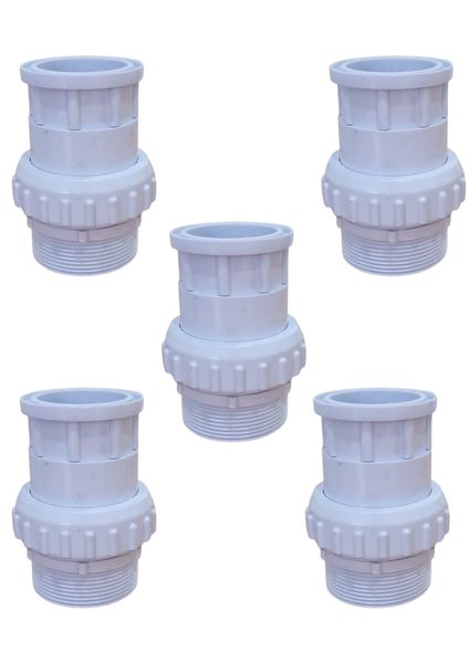 Aqua Max 50mm Pvc Union 5 Pack