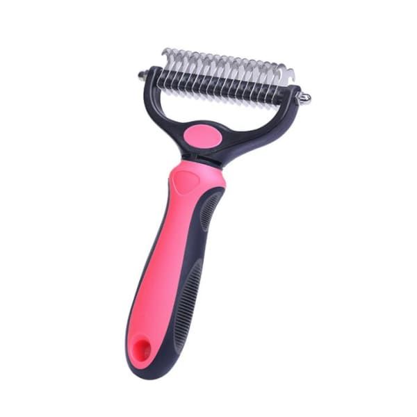 Pet Fur Knot Hair Removal Grooming Kit- Pink