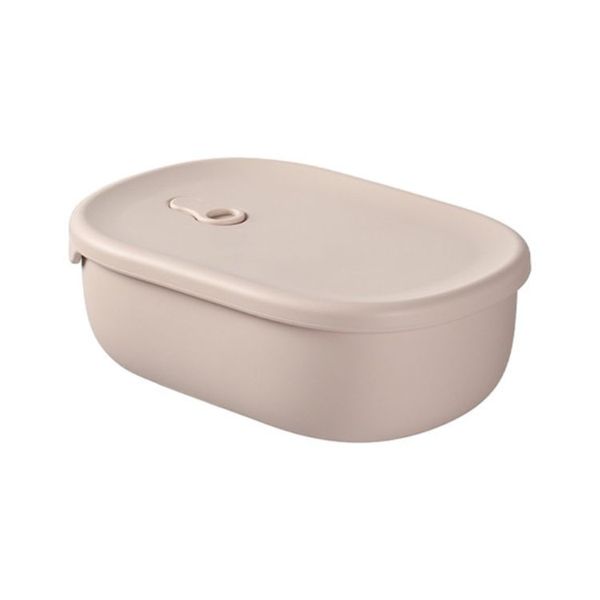 Divided Sealed Silicone Lunch Box | Pink
