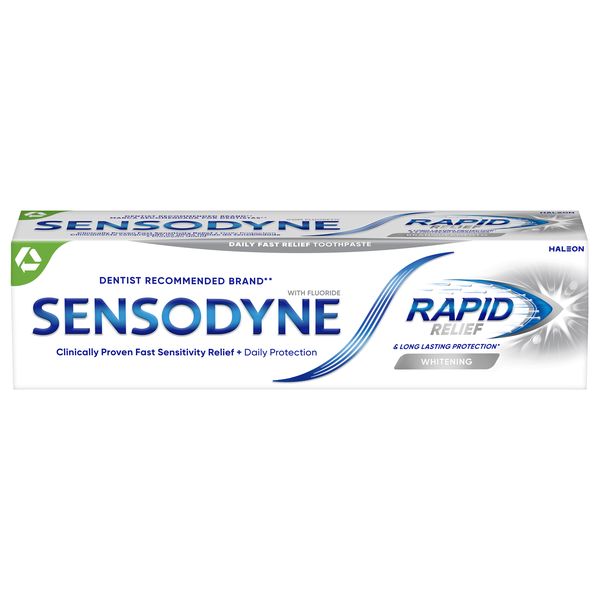 Sensodyne Rapid Relief Whitening Fluoride Toothpaste 75ml