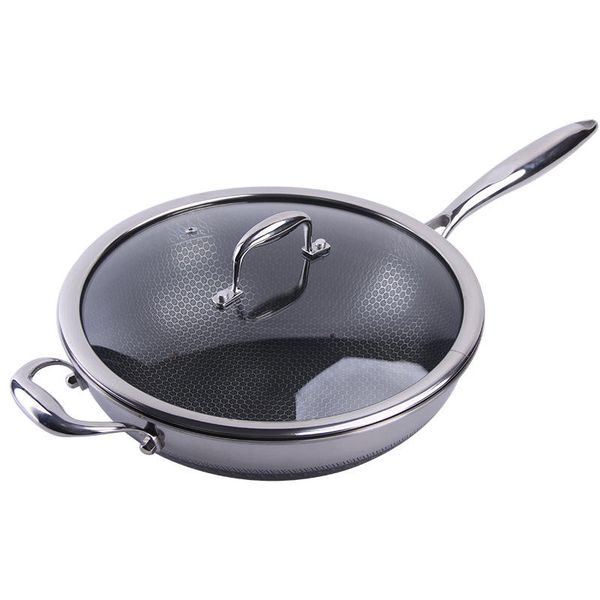 Stainless Steel Stir Frying Pan