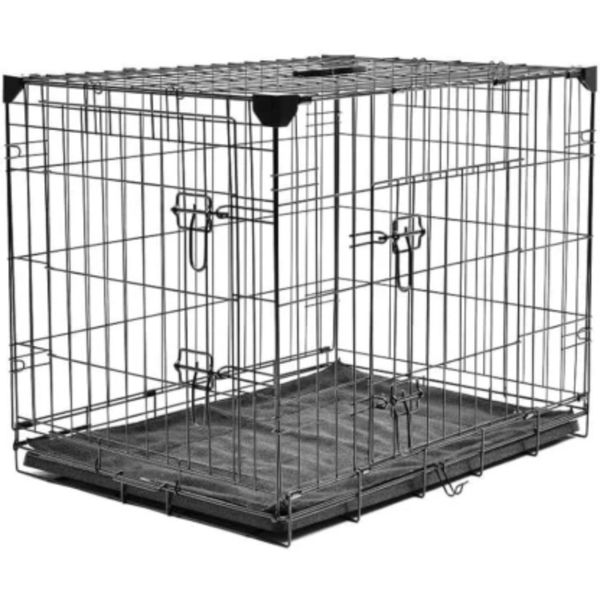 Optipet Wire Dog Crate Cage with Soft Bed for Adult Dogs - 2 X Extra Large