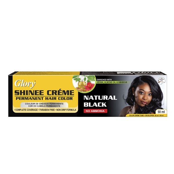 Glory Shinee Crème Hair Dye Kit - Ammonia Free - 50ml - Natural Brown