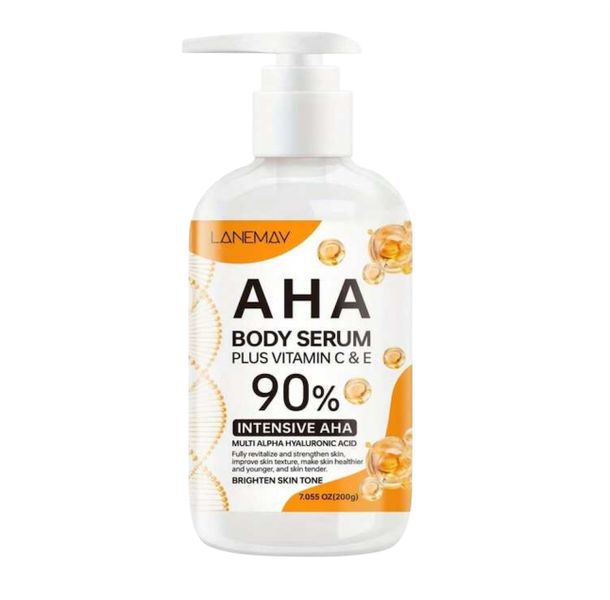 AHA 90% Brightening Body Serum with Vitamin C &amp; E, Argan Oil 200g