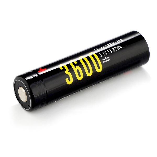 1x soshine 18650 3600mah usb rechargeable battery : 3600mah