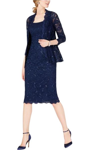 Lace Cocktail Dress with Jacket