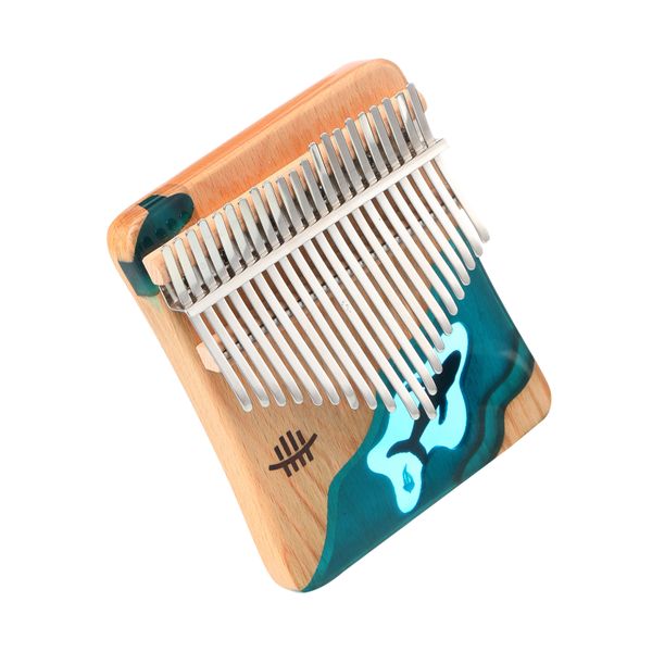 Thumb Piano 21 Keys Ocean Whale Design for Beginners