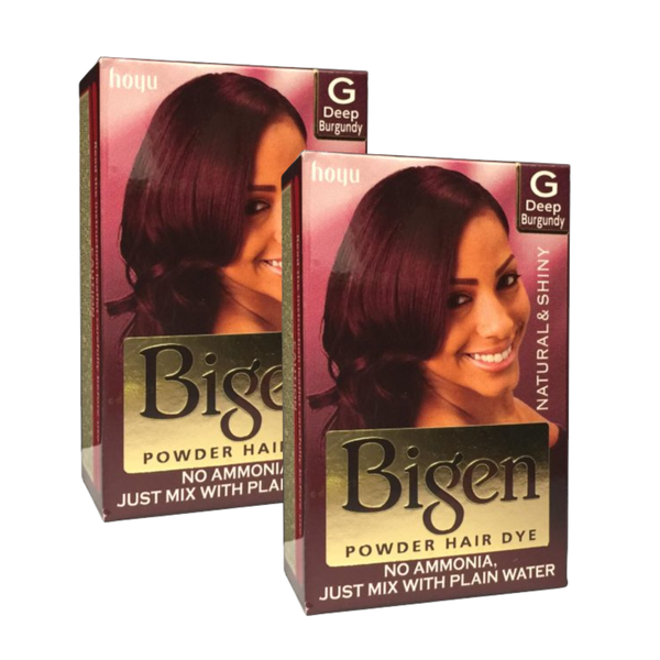Bigen Powder Hair Dye 2 Piece - Deep Burgundy - Paris